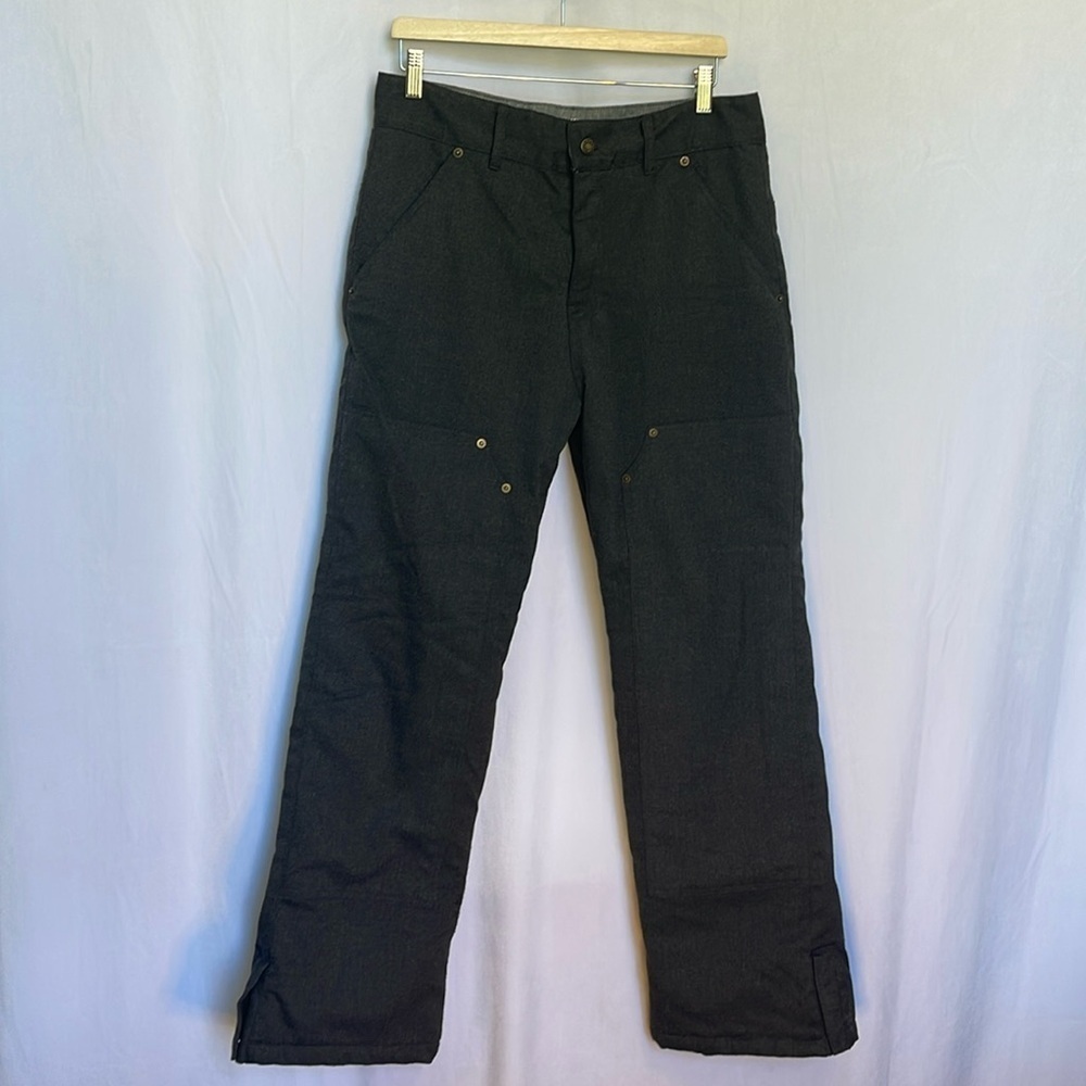Fillmore Co Men's Winterproof Pants Size M Flannel Lined Double Knee Bootcut EUC